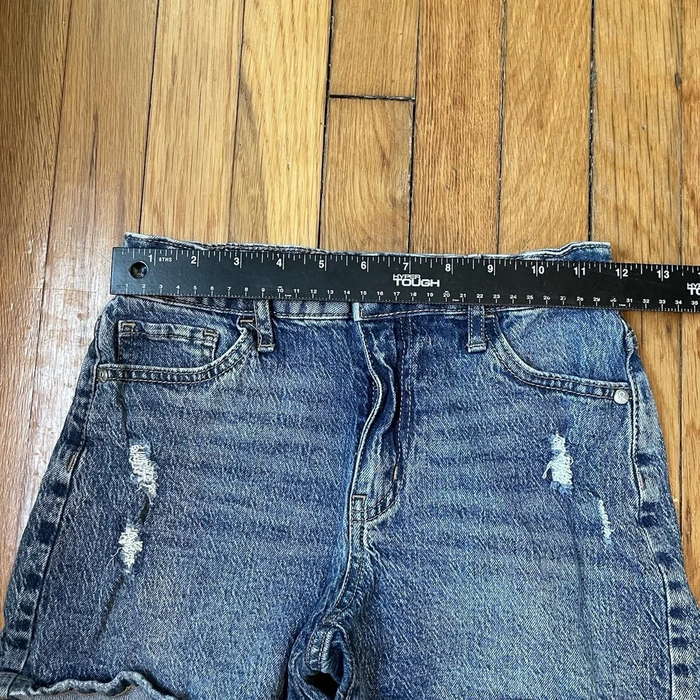 Art Class Girls Large (10/12) Blue Denim Shorts Adjustable Waist Pockets Casual